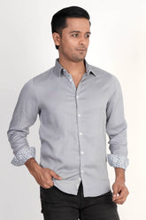 Mens Casual Shirt (Grey)